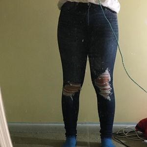 american eagle hi-rise jegging size 00 short